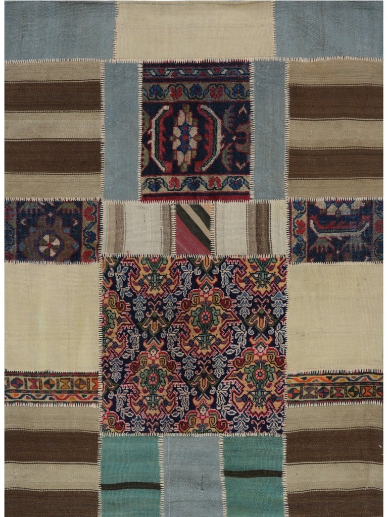4x6 Patchwork Persian Area Rug - 109092.