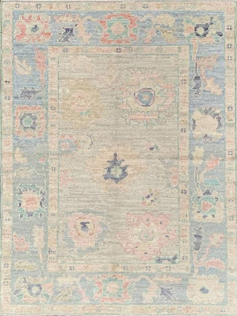 4x6 Turkish Oushak Area Rug - 111074.