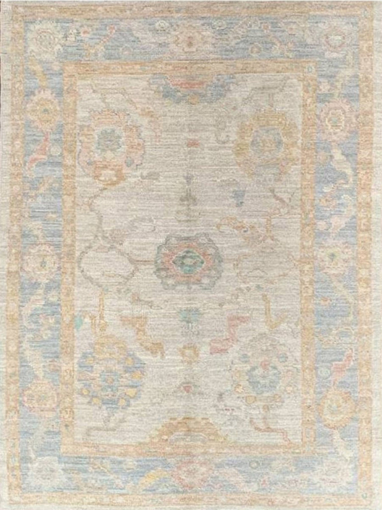 4x6 Turkish Oushak Area Rug - 111075.