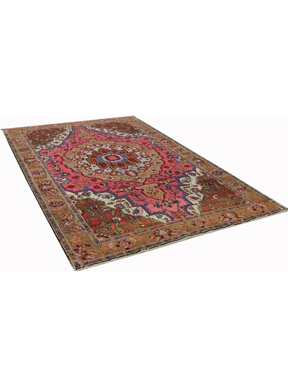 4x7 Antique Persian Bakhtiari Area Rug - 110263.