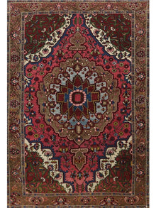  4x7 Antique Persian Bakhtiari Area Rug - 110263.