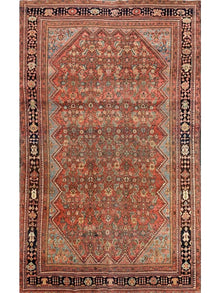  4x7 Antique Persian Farahan Area Rug - 102321.