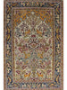 4x7 Antique Persian Qum Area Rug - 110562.