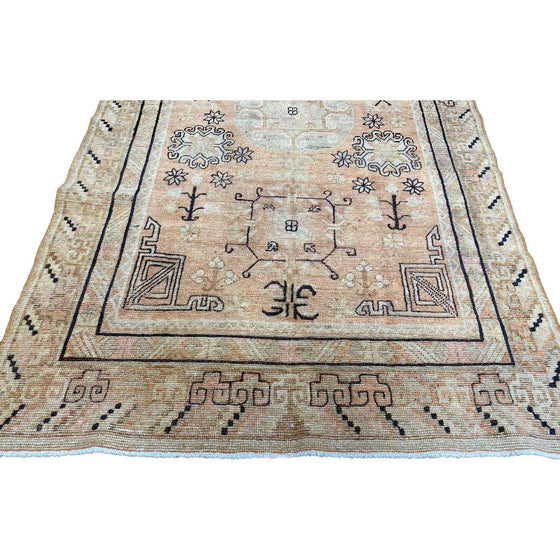 4x8 Old Turkish Anatolian Area Rug - 111166.