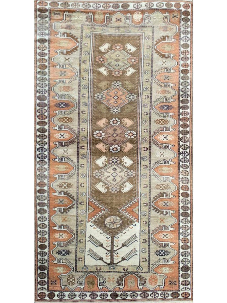 4x8 Old Turkish Anatolian Area Rug - 111168.