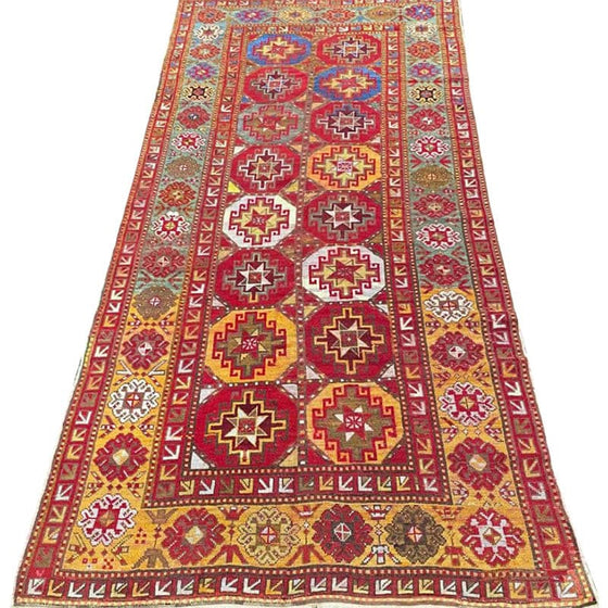 4x9 Antique Russian Kazak Area Rug - 108570.