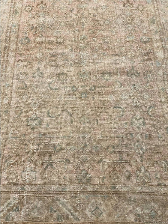 4x9 Old Persian Hamedan Runner - 100786.