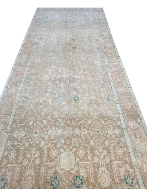 5 X 13 Old Persian Tabriz Runner - 110755.