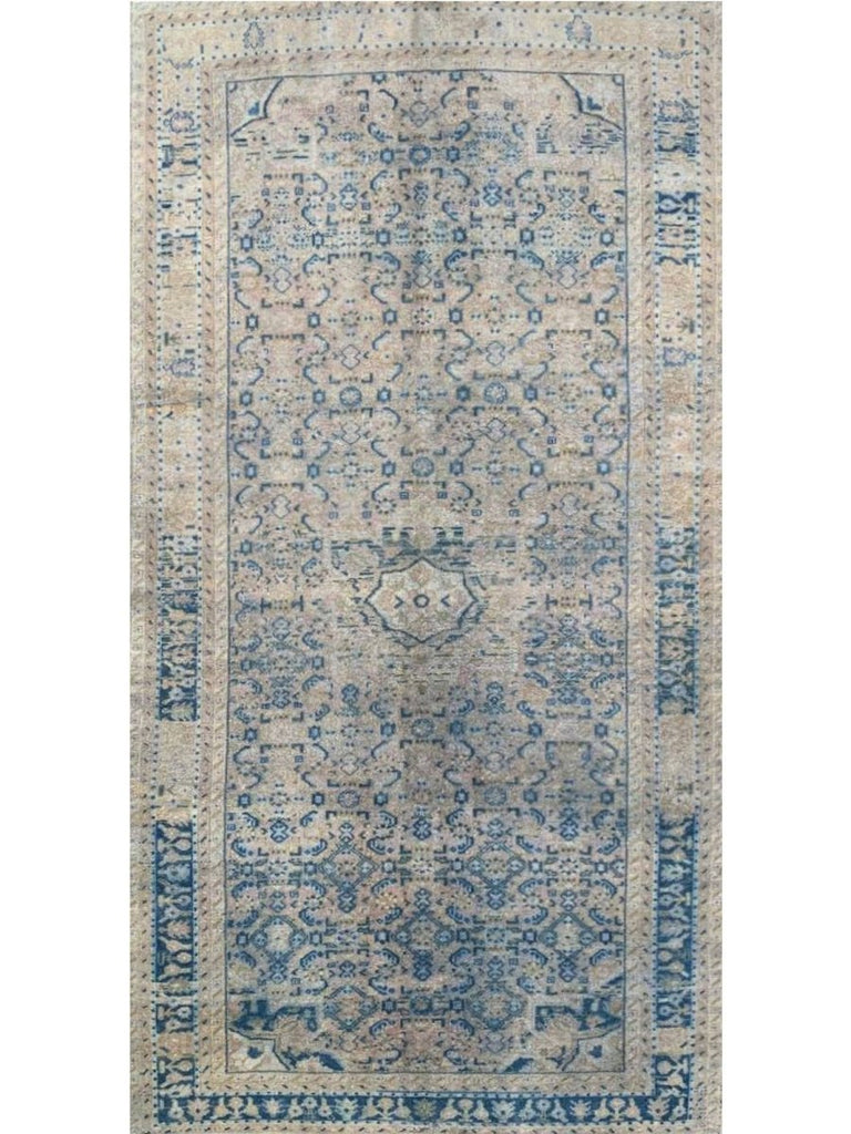 5x10 Old Persian Hamedan Area Rug - 100792.