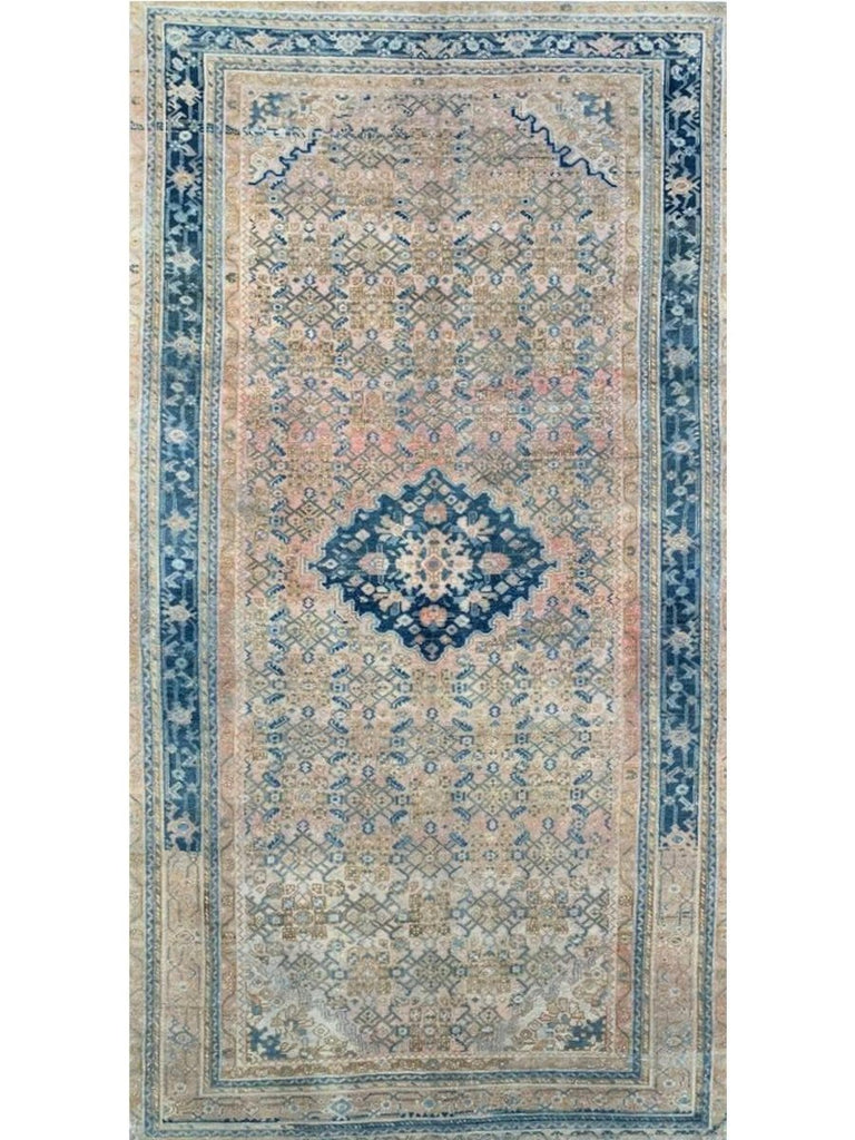 5x10 Old Persian Hamedan Area Rug - 100795.