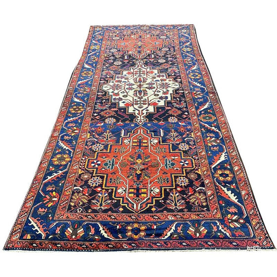 5x14 Antique Persian Bakhtiari Area Rug - 109366.