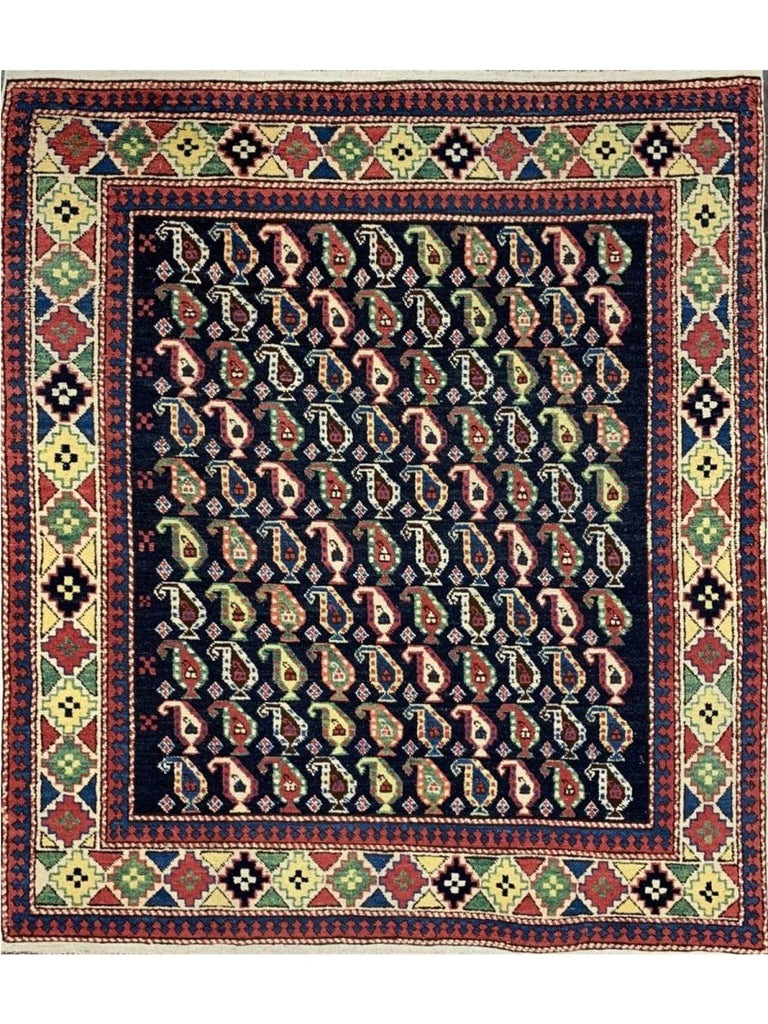 5x5 Old Russian Kazak Area Rug - 101598.