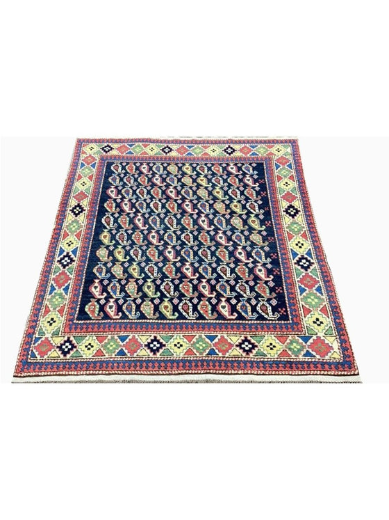 5x5 Old Russian Kazak Area Rug - 101598.