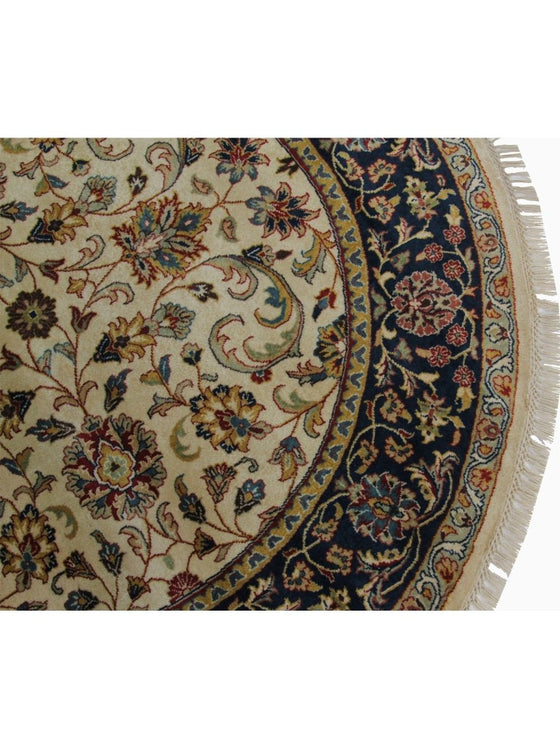 5x5 Round Persian Sarouk Farahan Area Rug - 105795.