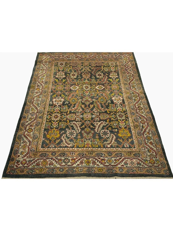 5x6 Antique Persian Mahal Area Rug - 110224.