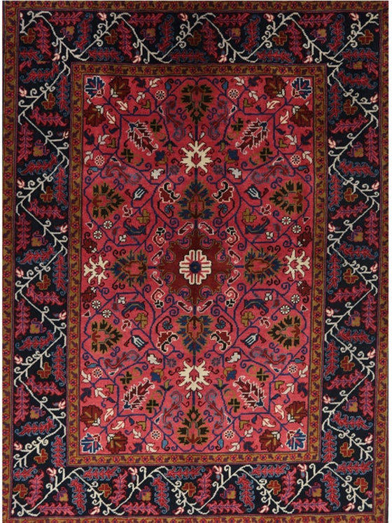 5x6 Old Persian Heriz Area Rug - 110561.