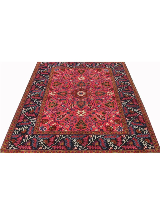 5x6 Old Persian Heriz Area Rug - 110561.