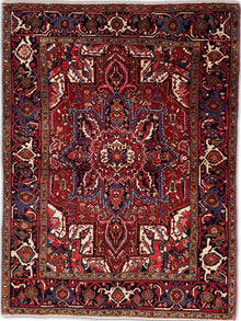  5x6 Old Persian Heriz Area Rug - 110784.