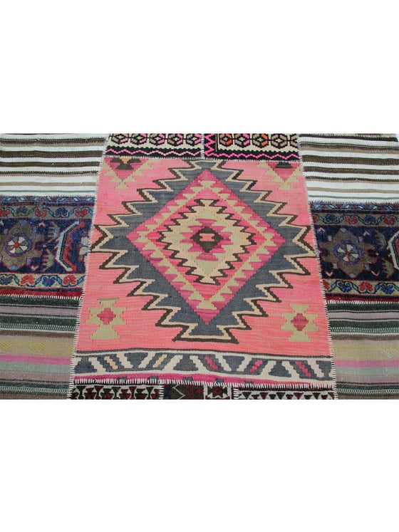 5x6 Patchwork Persian Area Rug - 109090.