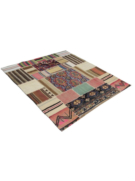 5x6 Patchwork Persian Area Rug - 109091.