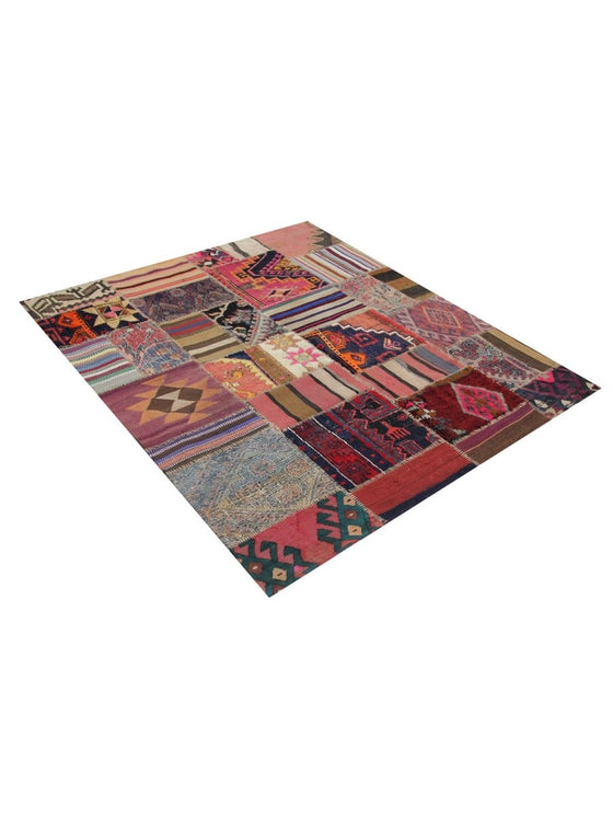 5x6 Patchwork Persian Area Rug - 109158.