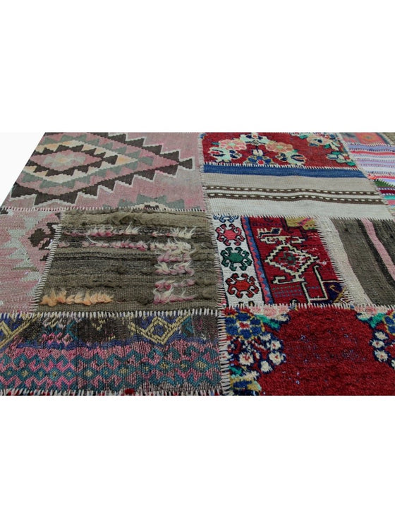 5x6 Patchwork Persian Area Rug - 109187.