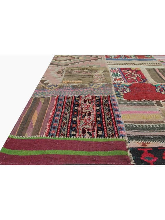 5x6 Patchwork Persian Area Rug - 109187.