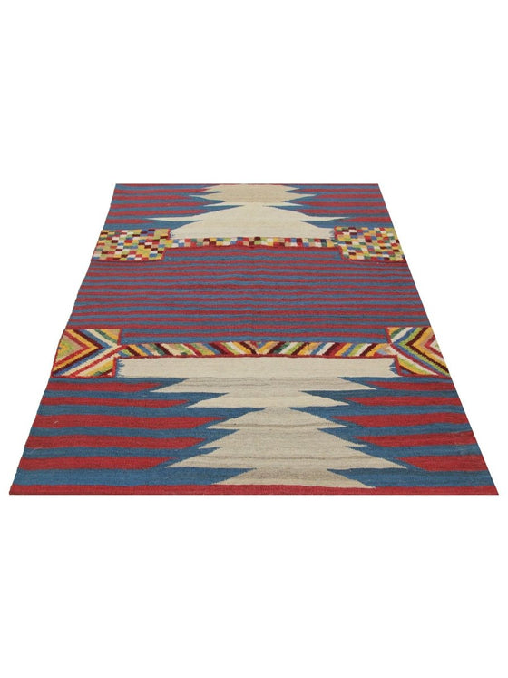 5x6 Persian Kilim Area Rug - 109492.