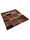 Persian Patchwork Area Rug - 5.2x6.0 - Multi - 109220.