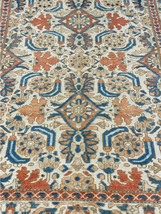 5x7 Antique Persian Bakhtiari Area Rug - 100852.