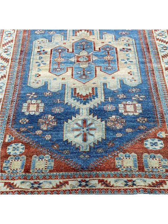 5x7 Antique Persian Bakhtiari Area Rug - 101192.