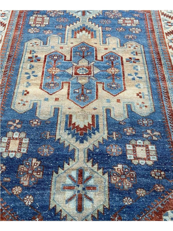 5x7 Antique Persian Bakhtiari Area Rug - 101192.