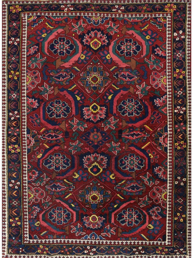 5x7 Old Persian Bakhtiari Area Rug - 107759.