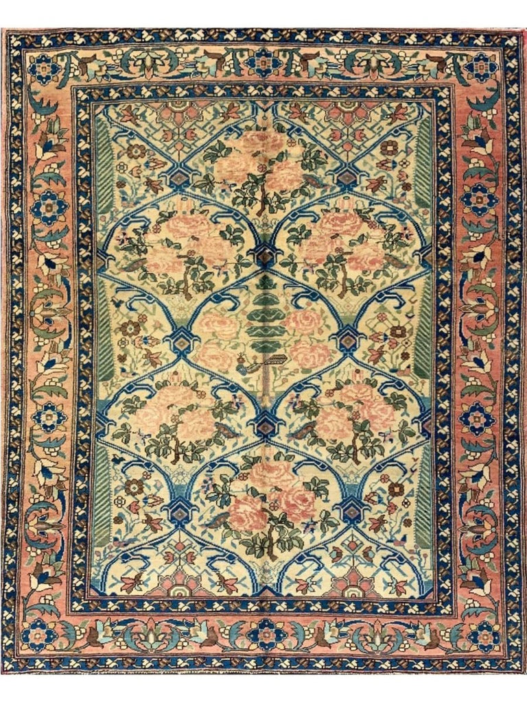 5x7 Old Persian Bakhtiari Area Rug - 500835.