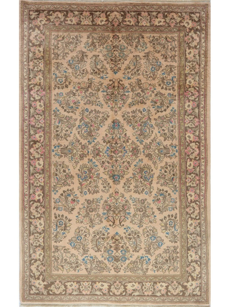 5x7 Old Persian Sarouk Area Rug - 105648.