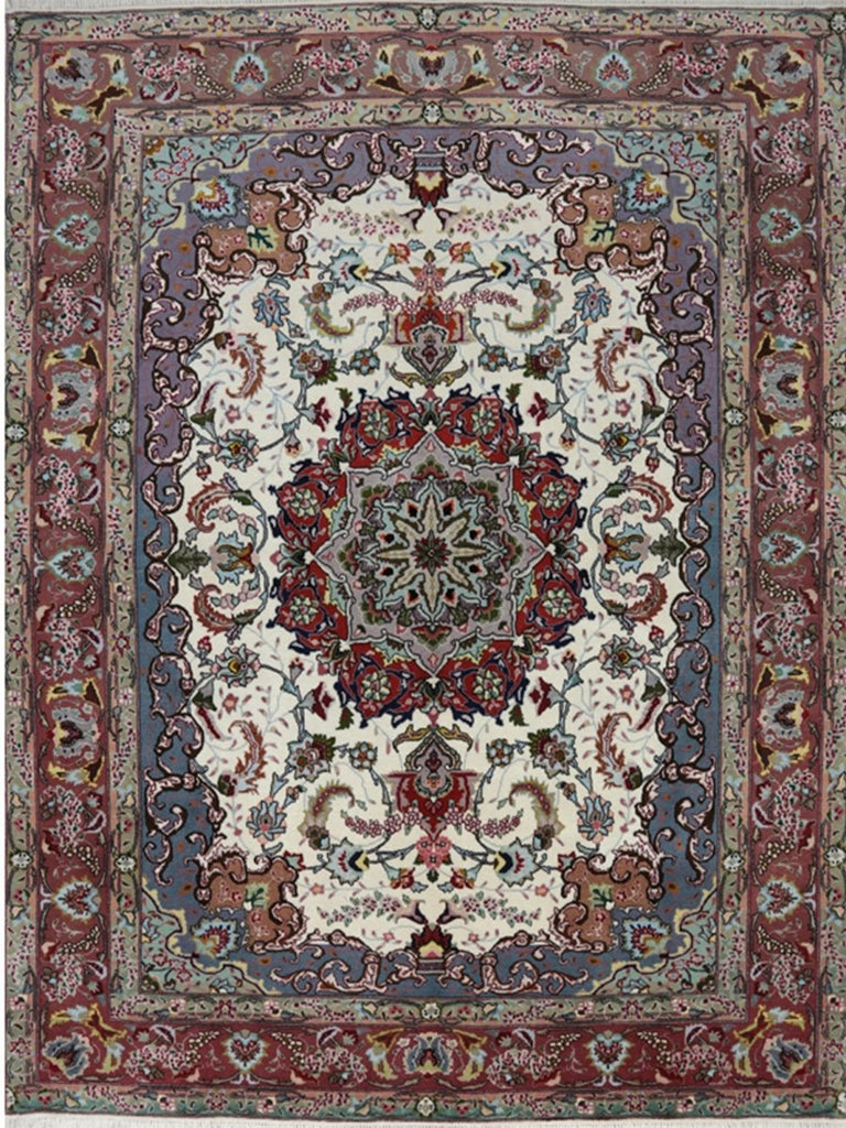 5x7 Old Persian Tabriz Area Rug - 100678.
