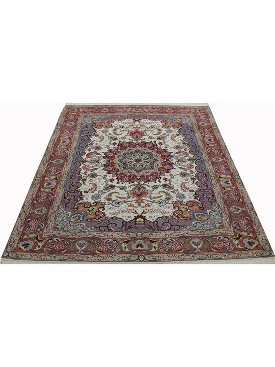 5x7 Old Persian Tabriz Area Rug - 100678.