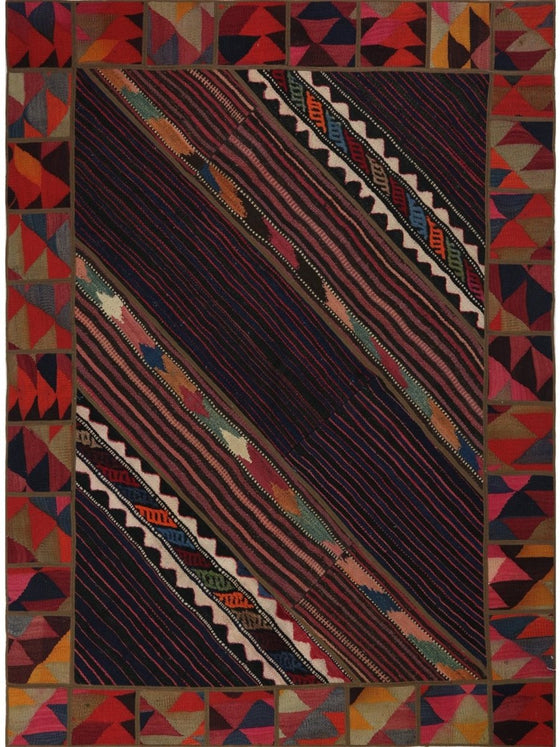 5x7 Patchwork Kilim Area Rug - 109414.