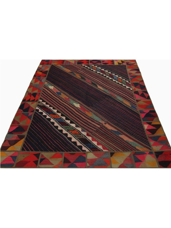 5x7 Patchwork Kilim Area Rug - 109414.