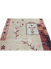 Persian Gabbeh Area Rug - 4.8x6.7 - Beige/Multi - 110596.