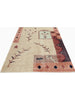 Persian Gabbeh Area Rug - 4.8x6.7 - Beige/Multi - 110596.