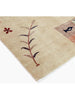 Persian Gabbeh Area Rug - 4.8x6.7 - Beige/Multi - 110596.