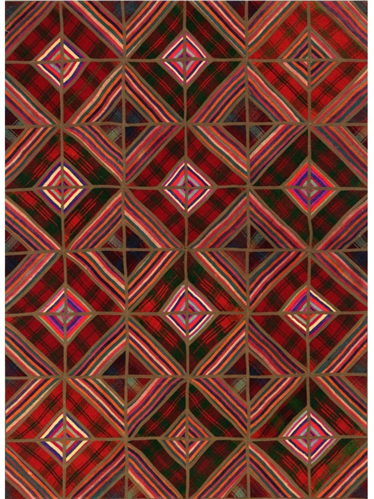 Persian Patchwork Area Rug - 4.10x6.7 - 109401.