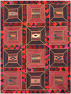 Persian Patchwork Area Rug - 5.1x6.10 - Multi - 109407.