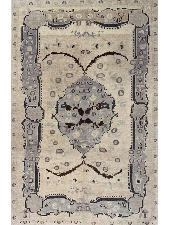 5x8 Old Turkish Anatolian Area Rug - 111157.