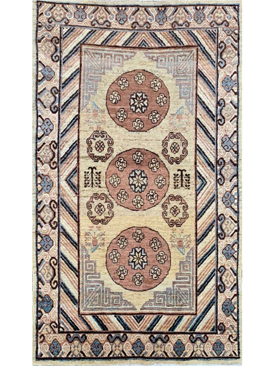 5x8 Old Turkish Anatolian Area Rug - 111167.