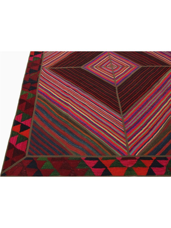 5x8 Patchwork Kilim Area Rug - 109405.