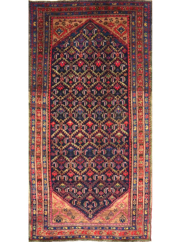 5x9 Old Persian Bijar Area Rug – 110524.