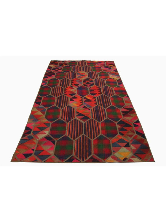 5x9 Patchwork Kilim Area Rug – 109397.