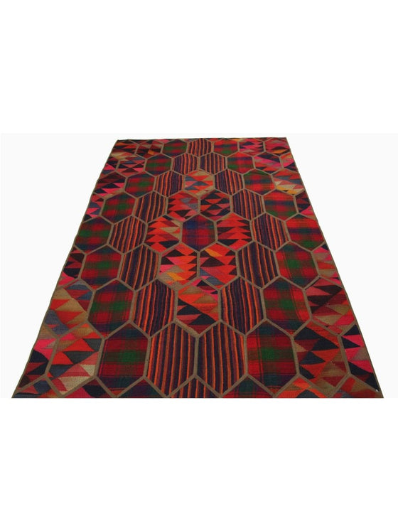 5x9 Patchwork Kilim Area Rug – 109397.